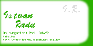 istvan radu business card