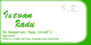 istvan radu business card